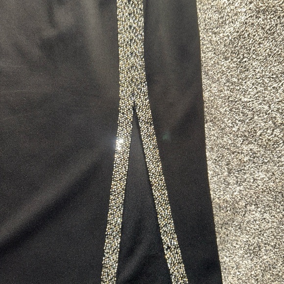 Calvin Klein Black Midi Dress with Silver Detail - Picture 5 of 5